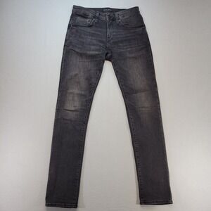 Mavi Jeans Mens 30x34 Gray Jake Slim Mid Rise Dark Wash Stretch Preppy Denim